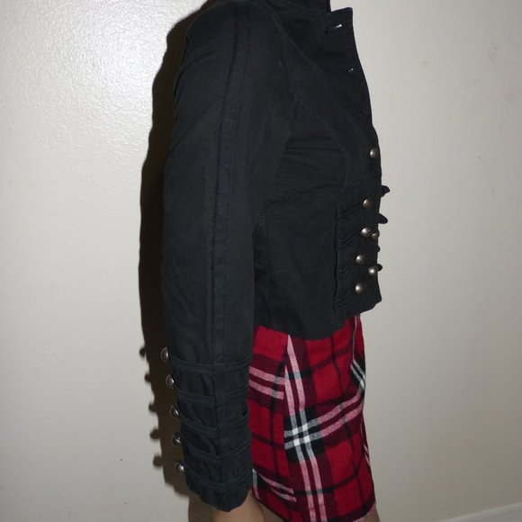 SOLD BY DEEP LOS ANGELES BLACK MILITARY JACKET SZ S - Picture 3 of 16